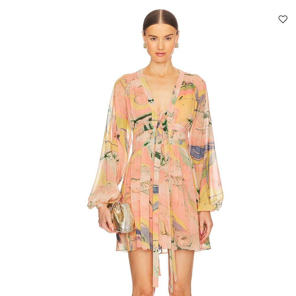 NWT Alexis Tessie Watercolor Dress - S